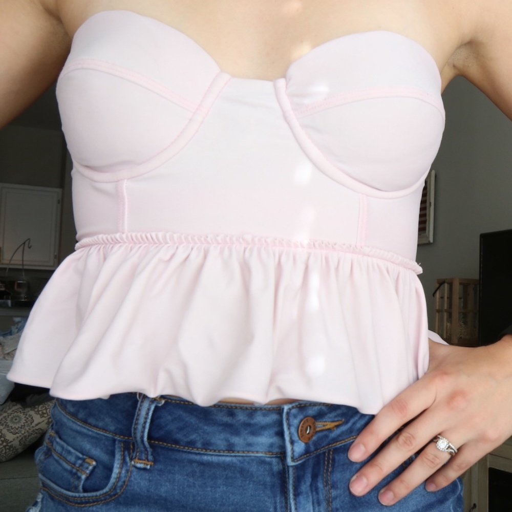 Pink Kortni Jean Swim Top